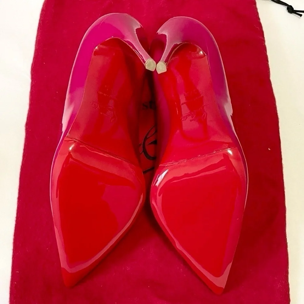 Christian Louboutin So Kate 100mm stiletto, hot pink, patent leather EU38.5 - Picture 9 of 9